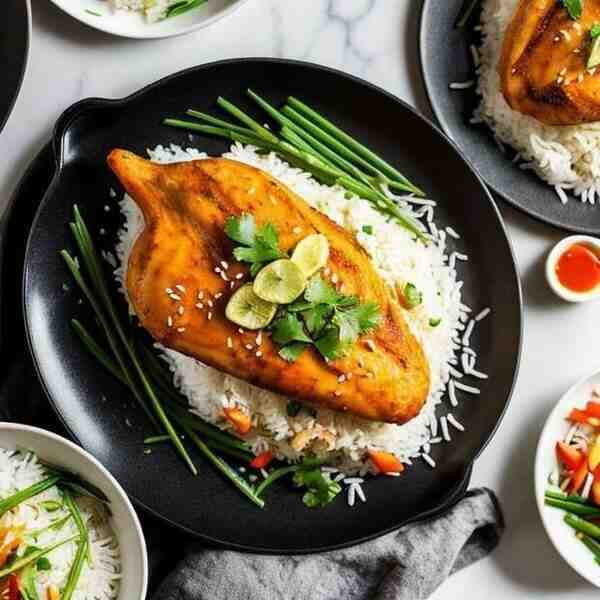 Курица с рисом по мотивам жюльена